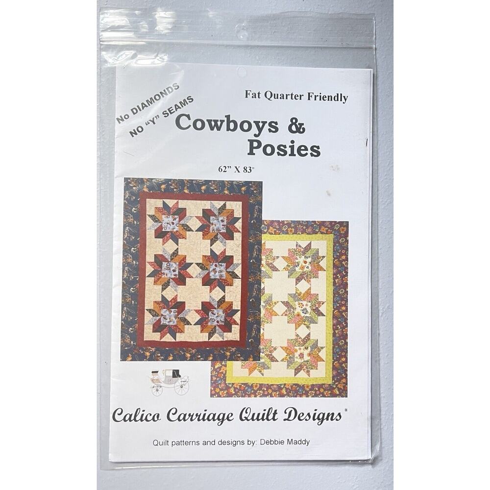 Cowboys & Posies Quilt Pattern by Debby Maddy of Calico Carriage Quilt Designs